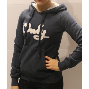 Only felpa cappuccio con stampa mod.  ALVA HOOD